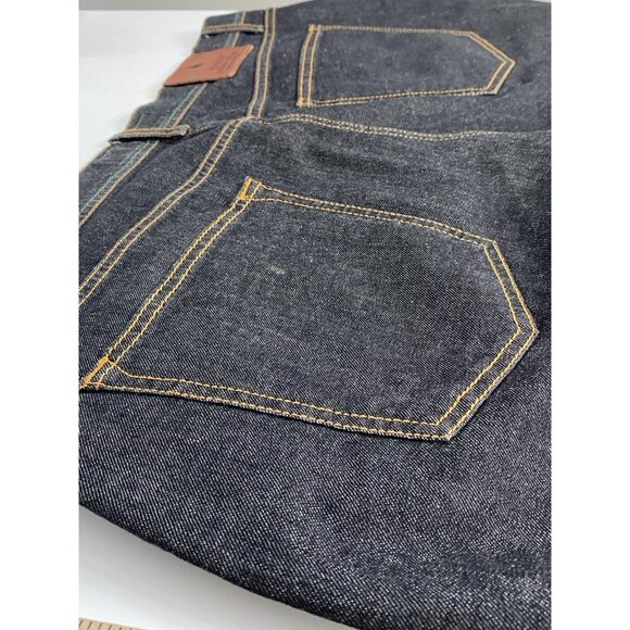 Luigi Borrelli Denim Jeans Blue Mens 44 (42 Actual) Luxury Button Fly 29 Inseam - Picture 8 of 16